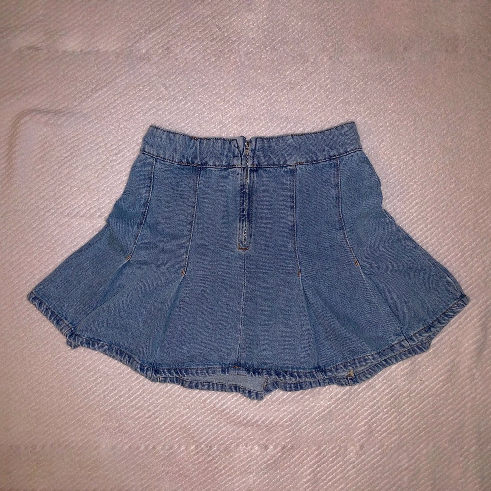 Primark Denim Pleated Skirt